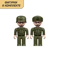 Конструктор &laquo;Военный джип&raquo;, 108 деталей