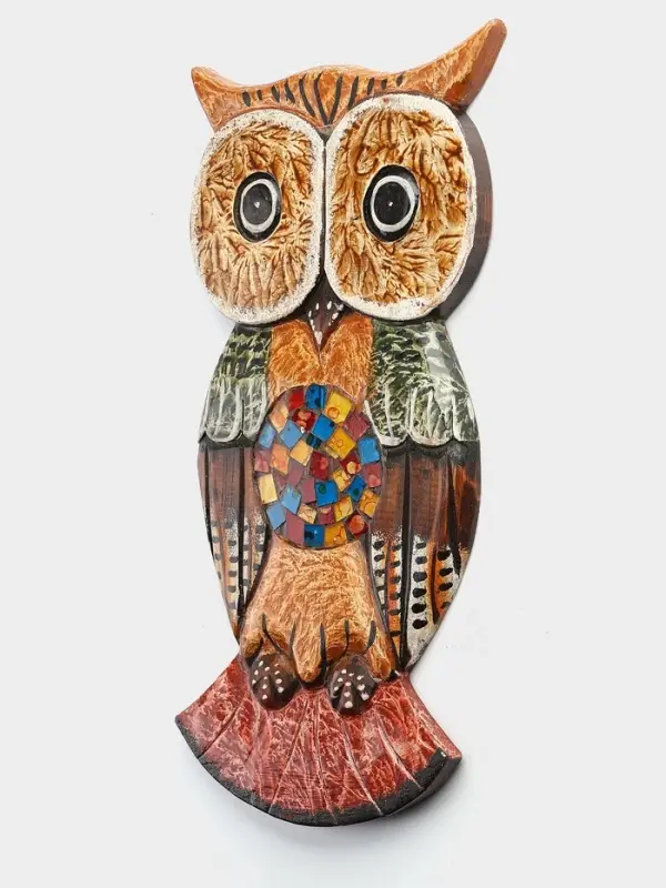 Настенное панно &laquo;Сова - радуга&raquo;, 33&times;16&times;2 см