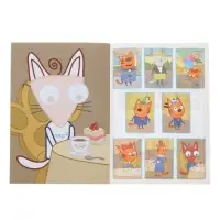 Аппликации с раскрасками &laquo;Три кота. Папино кафе&raquo;, А5, 14 стр.