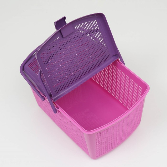 Корзина 47х36х27,5 см, фиолетовая Корзина 47х36х27,5 см, фиолетовая