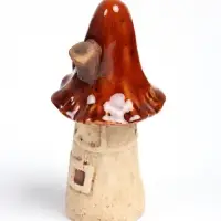 Фигурка декоративная &laquo;Домик-гриб высокий&raquo;, керамика, 5.7&times;5.4&times;11.5 см
