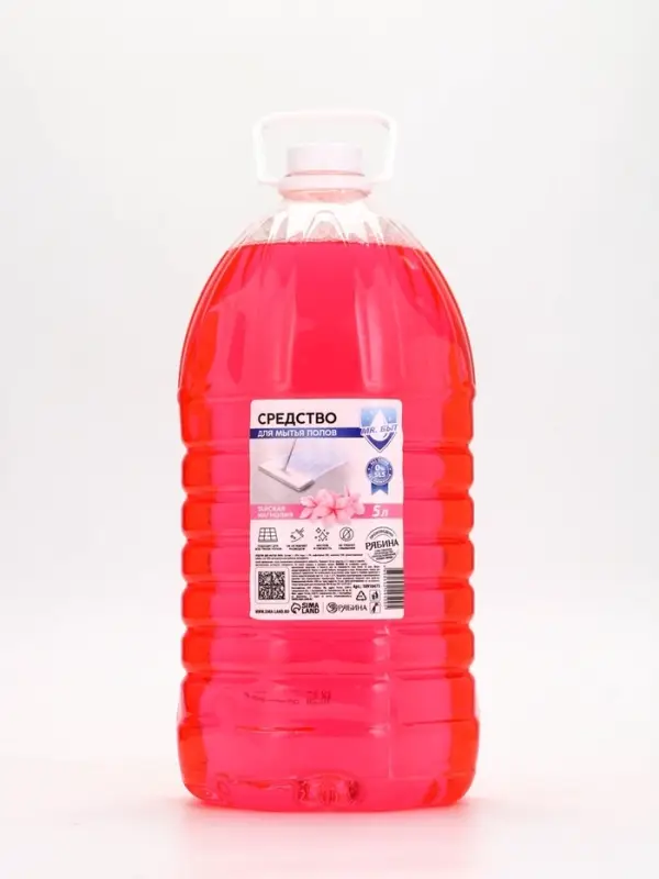 Средство для мытья пола, аромат тайская магнолия, 5 л, Mr.Быт Средство для мытья пола, аромат тайская магнолия, 5 л, Mr.Быт