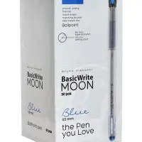 Ручка шариковая BrunoVisconti BasicWrite.Moon, 0.5мм, стерж/син