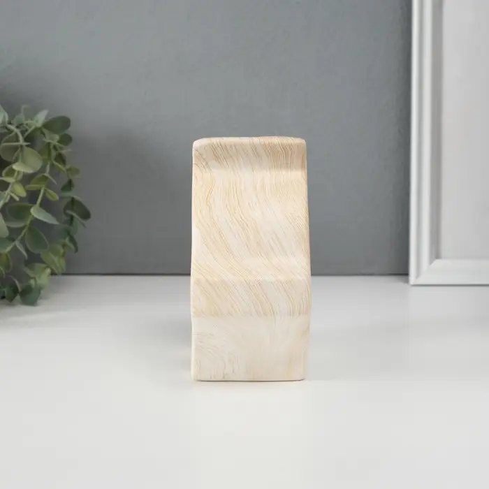 Копилка для денег &laquo;Свинья с пустым животом&raquo;, керамика под дерево, 16&times;6.6&times;13.5 см