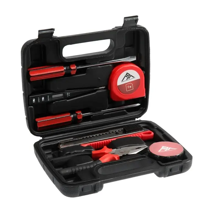 Набор инструментов в кейсе ЛОМ &laquo;23 ФЕВРАЛЯ&raquo;, в подарочной упаковке, 7 предметов