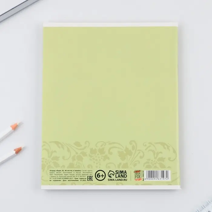 Тетрадь в линейку, предметная, 48 л.,на скрепке, А5 &laquo;МИНИМАЛИЗМ. Литература&raquo;