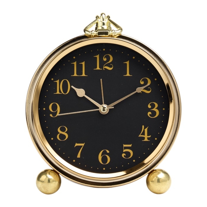 Часы будильник настольные, бесшумные, на батарейках, 13.5 х 16 х 4.6 см, циферблат d-11 см 1078007 Часы будильник настольные, бесшумные, на батарейках, 13.5 х 16 х 4.6 см, циферблат d-11 см 1078007