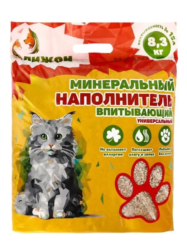 Наполнитель минеральный впитывающий &laquo;Пижон&raquo; универсальный, 15 л