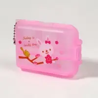 Таблетница с цепочкой, 9.5&times;6.5&times;3 см, 7 секций, МИКС