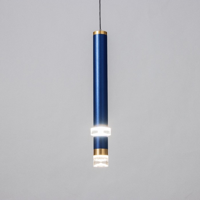 Светильник подвесной "Регент" LED 5Вт 4000К синий 3,3х3,3х30-130см