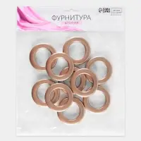 Люверсы для штор, d=3.4/5.5 см, 10 шт., цвет медный