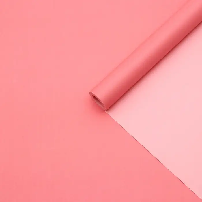 Бумага упаковочная крафт, розовый, 0.68&times;10 &plusmn;5% м