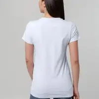 Футболка женская T-bolka Stretch Lady, белая (холодный оттенок), размер S