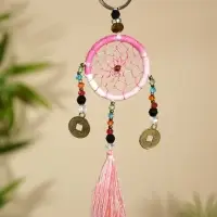 Брелок &laquo;Ловец снов&raquo;, 4&times;15 см, бледно-розовый