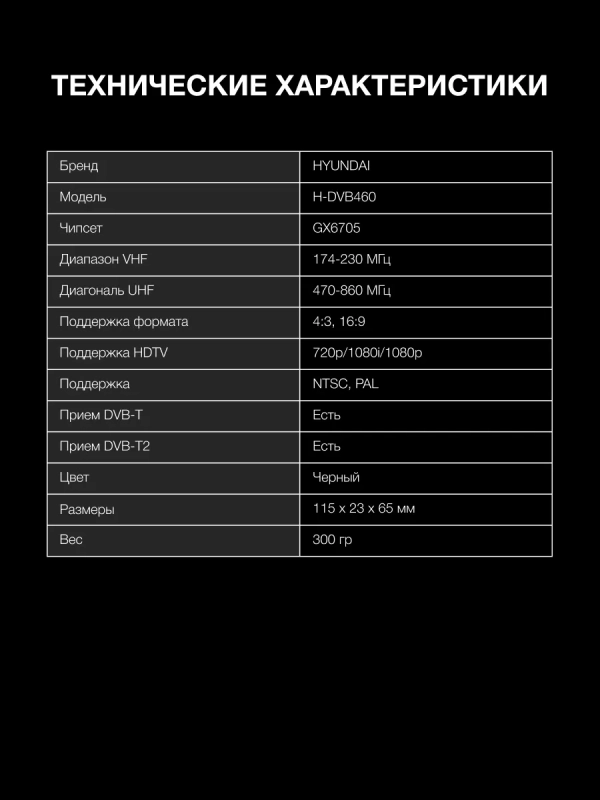 Приставка для телевизора H-DVB460