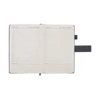 Ежедневник недатированный формат А5, с хлястиком, 128л, линия, пвх, Серый Ежедневник недатированный формат А5, с хлястиком, 128л, линия, пвх, Серый