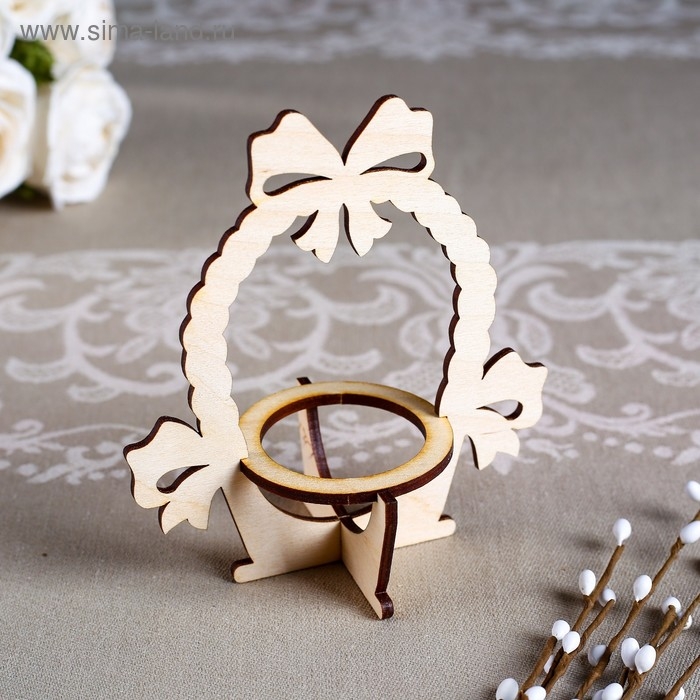 Подставка под 1 яйцо  Подставка под 1 яйцо "Корзинка", 11,0х6,5х12,0 см