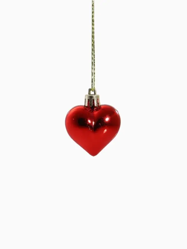 Набор украшений пластик 26 шт Набор украшений пластик 26 шт "Праздничный хоровод" 4 см, красный