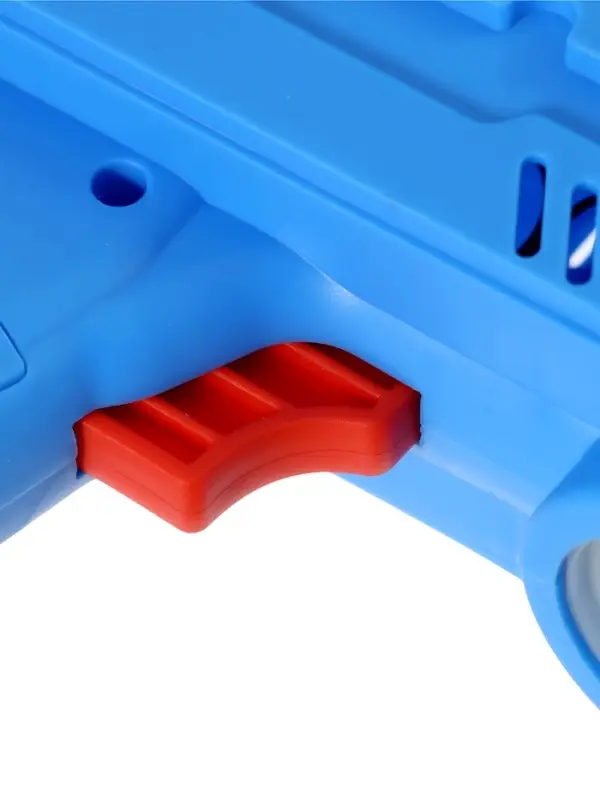 Генератор мыльных пузырей «Пистолет», световые эффекты, работает от батареек, синий