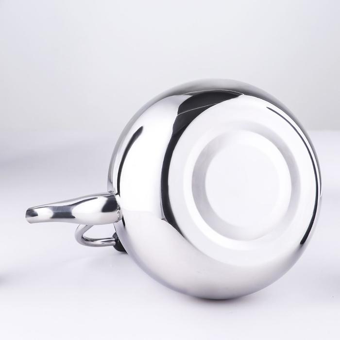 Чайник для плиты из нержавеющей стали Orchid, 4 л, цвет серебряный Чайник для плиты из нержавеющей стали Orchid, 4 л, цвет серебряный