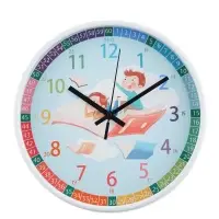 Часы настенные &laquo;Ученье свет&raquo;, детские, бесшумные, плавный ход, d=25 см, от батарейки 1&times;АА