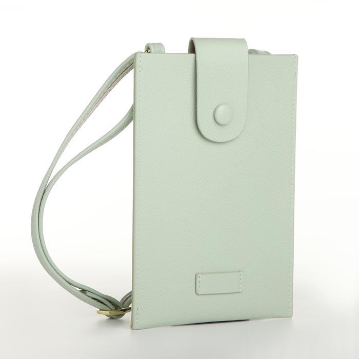 Сумка женская, кросс-боди, на магните, цвет зелёный