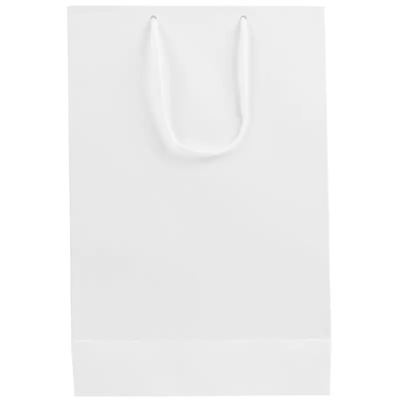 Пакет бумажный «Блеск», средний, белый