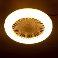 Светильник - вентилятор с пультом VKL electric FL-01, Е27, 24 Вт, 23&times;12 см, белый