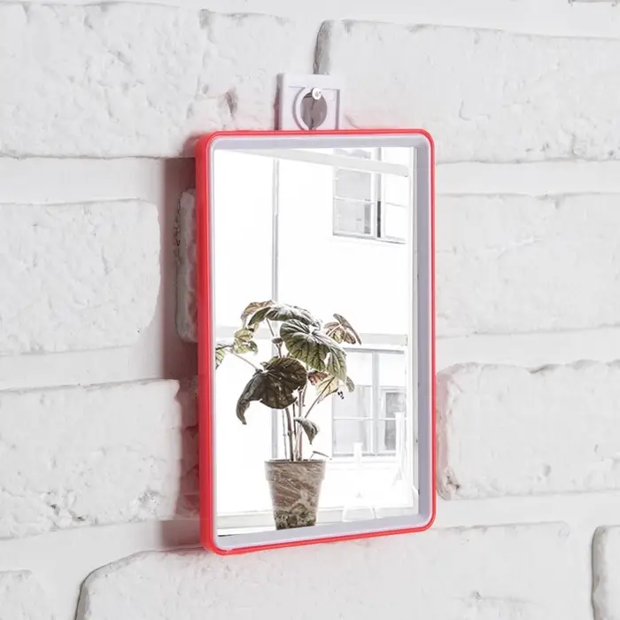 Зеркало настольное, прямоугольное, с подставкой, 12&times;17 см, (10.5&times;15.5 см), МИКС