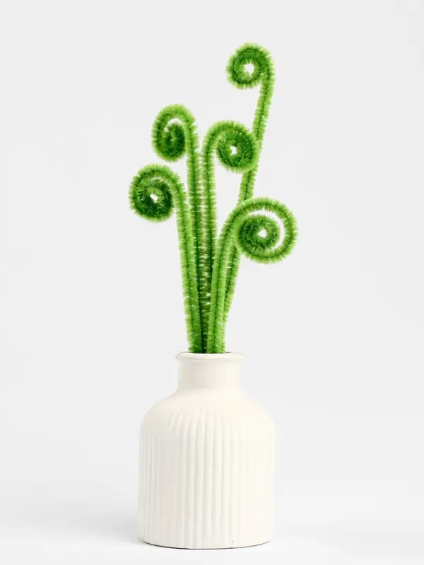 Синельная проволока, набор 50 шт., зелёная с люрексом, 30 см