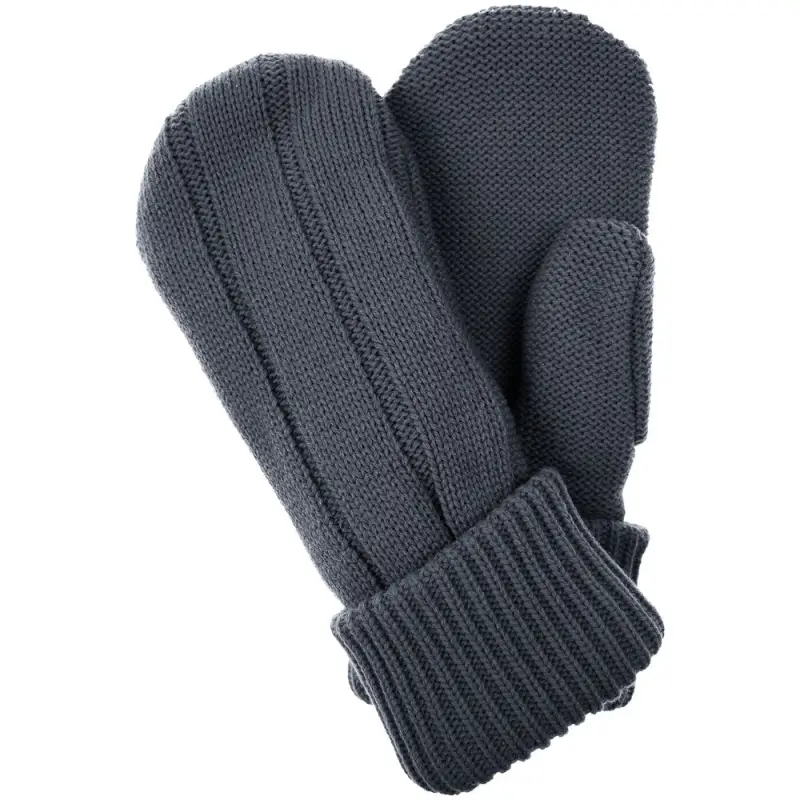 Варежки Knit Beat, серые (графит), размер S/M Варежки Knit Beat, серые (графит), размер S/M