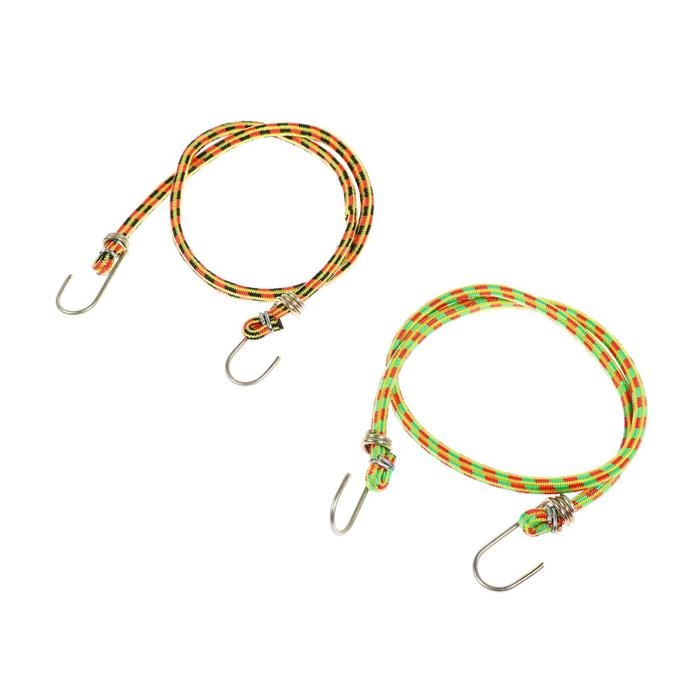 Резинка для крепления багажа TORSO, 80 см, d8 мм, металлические крючки, МИКС, набор 2 шт Резинка для крепления багажа TORSO, 80 см, d8 мм, металлические крючки, МИКС, набор 2 шт