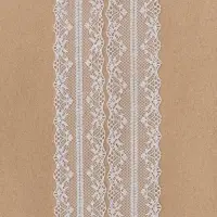 Кружево капроновое, 35 мм &times; 10&plusmn;1 м, белое