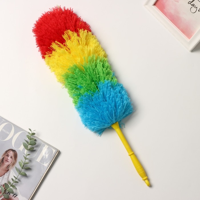 Щётка для удаления пыли Доляна, 57 см, микрофибра Щётка для удаления пыли Доляна, 57 см, микрофибра