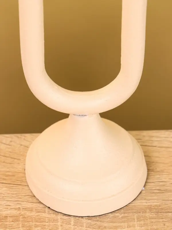 Подсвечник на 1 свечу  Подсвечник на 1 свечу "Бежевый" 8,5х,8,5х26 см