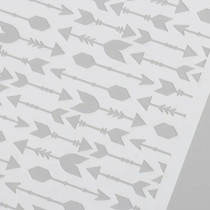 Трафарет пластик "Стрелы" 15х15 см