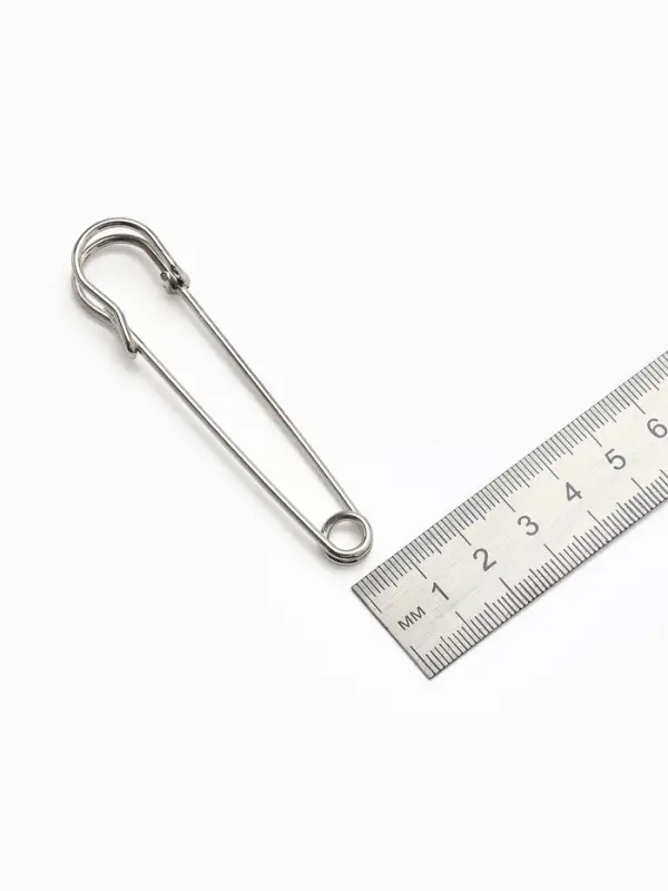 Булавка 8&times;1.5 см (набор 2 шт.), СМ-208, серебра