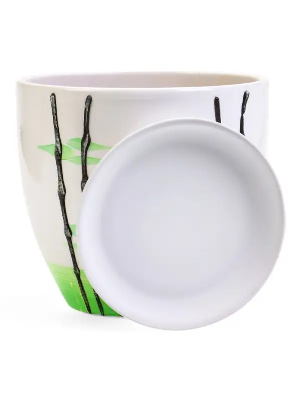 Горшок цветочный поддоном 2,5 л, керамика, Азия (М) Горшок цветочный поддоном 2,5 л, керамика, Азия (М)