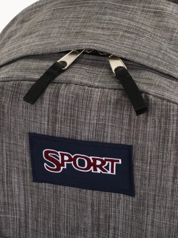 Рюкзак школьный на молнии, с карманом, однотонный, размер 30&times;14&times;41 см, графитовый