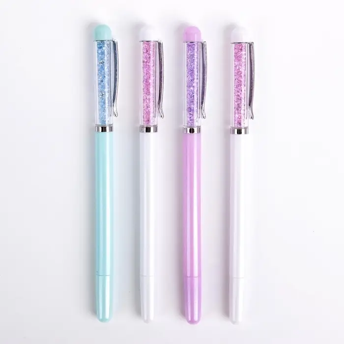 Ручка гелевая Calligrata &laquo;Стразы&raquo;, синий стержень, узел 0.5 мм, МИКС