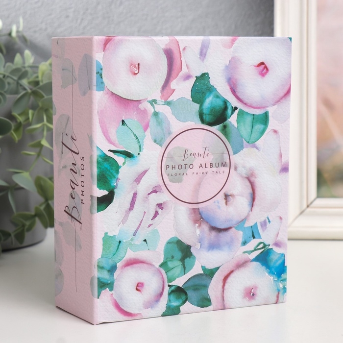 Фотоальбом на 100 фото 10х15 см, пластик. листы Фотоальбом на 100 фото 10х15 см, пластик. листы "flora art" Пионы