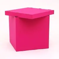 Коробка для воздушных шаров, Розовая 60&times;60&times;60 см