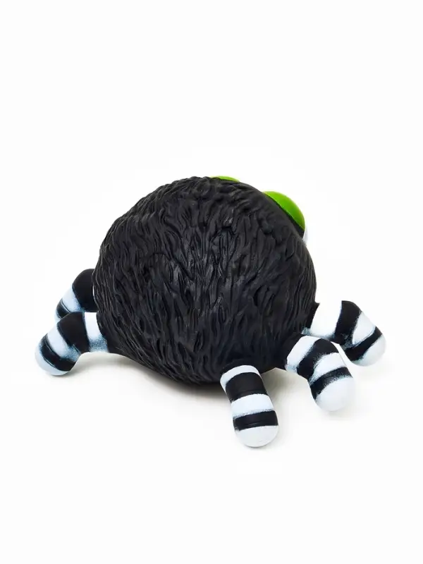 Игрушка пищащая "Паук" для собак, 15 см, черная