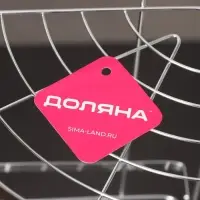 Полка для ванной Доляна, угловая, 3-ярусная, 21&times;21&times;57.5 см, хромированная