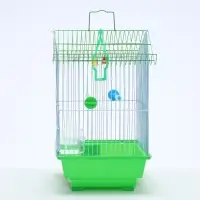 Клетка для птиц Bd-1/1d, 30&times;23&times;39 см, укомплектованная, фасовка 12 шт., зелёная
