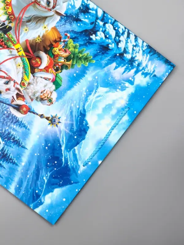 Пакет подарочный новогодний ламинированный, «На встречу Новому Году» , 33×10×42.5 см