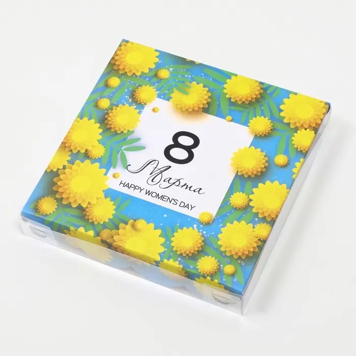 Коробка для печенья, «Праздник весны», 15×15×3 см