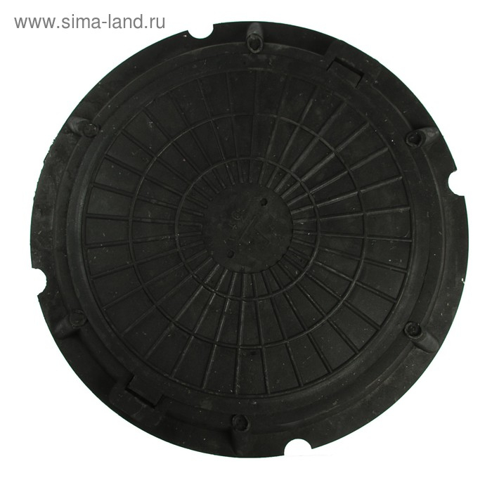 Люк полимерный, легкий, 30 кН, нагрузка до 3 т, черный Люк полимерный, легкий, 30 кН, нагрузка до 3 т, черный