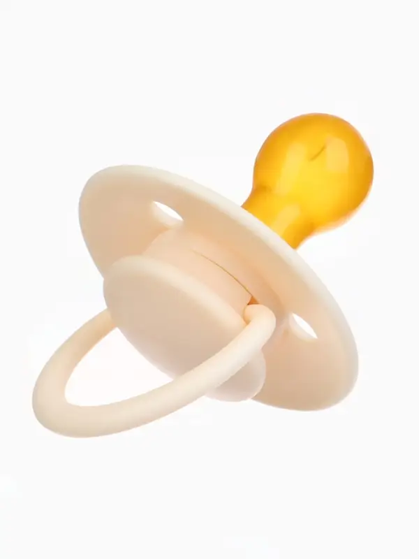 Набор классических пустышек, 2 шт., латекс, айвори/зелёный, в контейнере, от 6 мес., M&B Набор классических пустышек, 2 шт., латекс, айвори/зелёный, в контейнере, от 6 мес., M&B