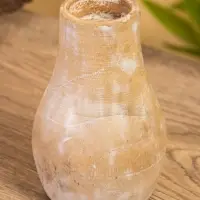 Подсвечник, d=4 см, 9&times;9&times;15 см, дерево джати, коричневый